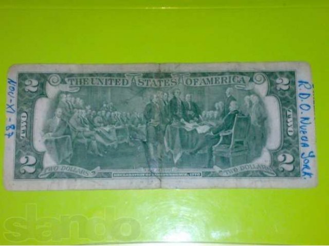 Легендарная банкнота 2 $ в городе Астрахань, фото 3, Нумизматика