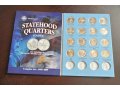 Набор квотеров Штаты США 56 монет в альбоме в городе Калуга, фото 1, Калужская область