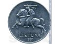 монета 1991 года 2 цента литва в городе Новочебоксарск, фото 1, Чувашия