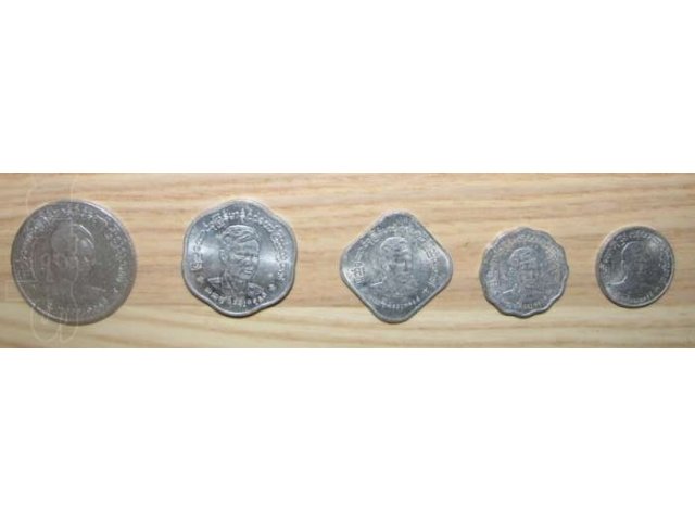 Набор монет Бирмы 1966 года 5 монет в городе Мытищи, фото 1, Нумизматика