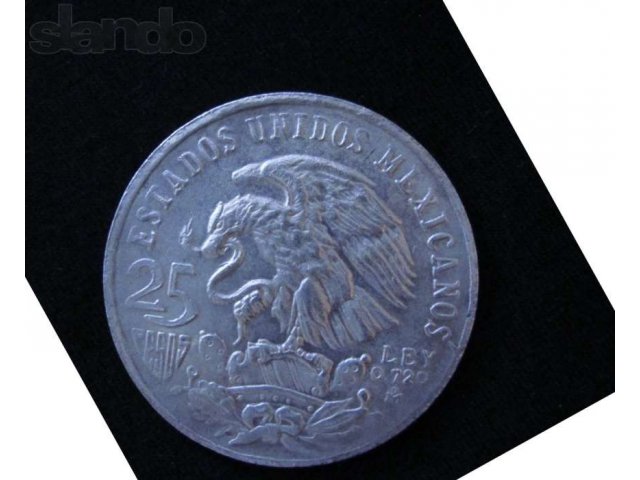 монета 1968 Mexico 25 Pesos Silver, Juegos De La XIX Olimpiada в городе Набережные Челны, фото 1, Нумизматика