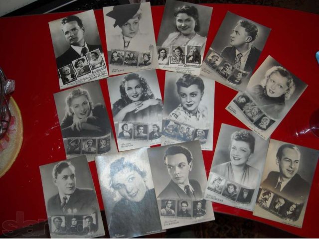 Редкие почтовые карточки с изображением известных артистов. в городе Саратов, фото 1, Филателия