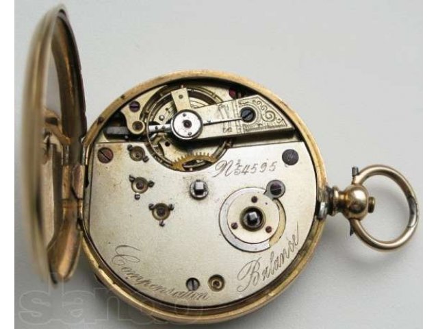 Часы карманные Hooper & Allen золото 585 проба Англия Cardif диаметр 44 мм  конец ХIХвека 15камней в городе Челябинск, фото 6, Другое