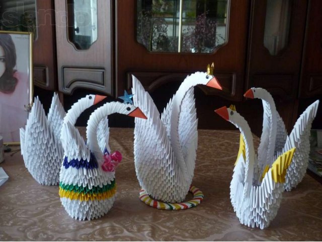 Мастер-класс по оригамиям,создание красивых лебедей в городе Казань, фото 1, Поделки и рукоделие