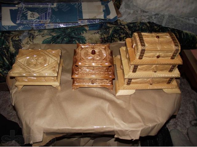Шкатулки деревянные резные ручной работы в городе Адыгейск, фото 1, Поделки и рукоделие