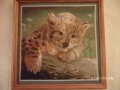 Картина вышивка вышитая крестом картина Леопард в городе Красноярск, фото 1, Красноярский край