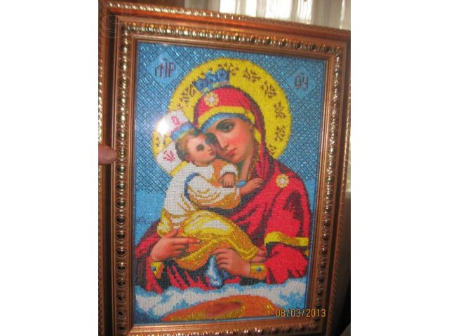 Продам вышитые бисером иконы. Вышью на заказ. в городе Барнаул, фото 3, стоимость: 2 500 руб.