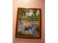 Картина из чешского бисера Лебеди в пруду в городе Оренбург, фото 2, стоимость: 12 000 руб.