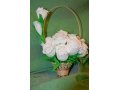 Букет белых роз в корзиночке (флористика) в городе Тверь, фото 1, Тверская область