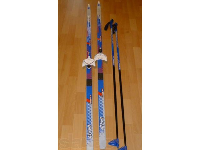 Лыжи с палками в городе Рязань, фото 1, стоимость: 1 200 руб.