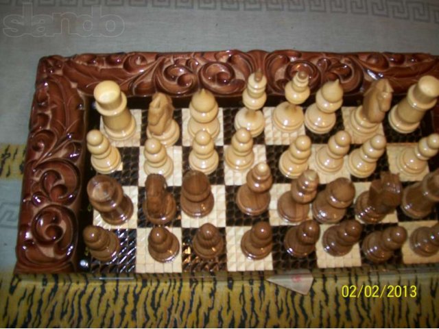 Шахматы-нарды резные ручной работы в городе Балашов, фото 4, стоимость: 15 000 руб.