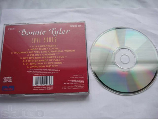 CD Bonnie Tyler  Love Songs  в городе Москва, фото 2, стоимость: 200 руб.