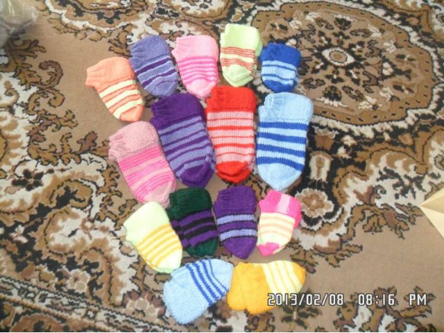 Шерстяные вязанные носки, варежки в городе Оренбург, фото 2, стоимость: 0 руб.