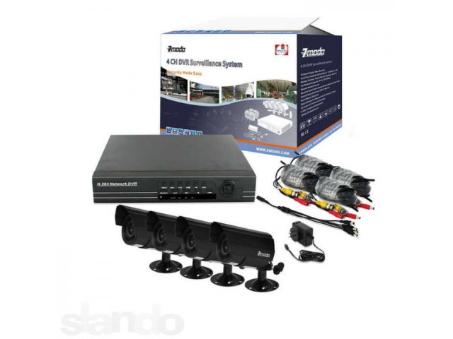 Комплект система видеонаблюдения на 4 камеры в городе Саратов, фото 1, Информационно-коммуникационное оборудование