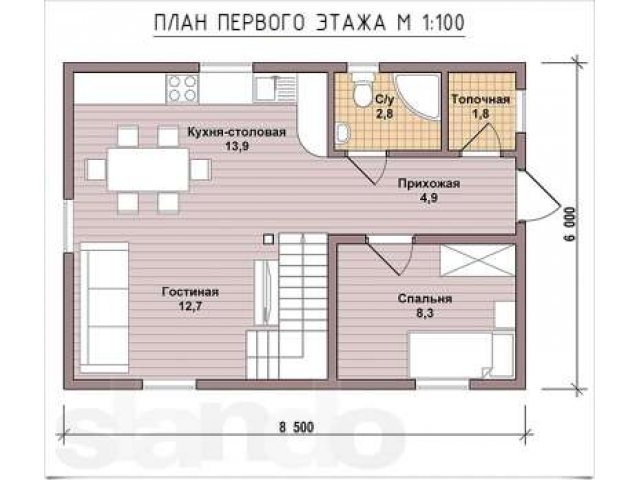Канадский дом за 1 миллион рублей, площадью 100 кв. м. в городе Москва, фото 2, Московская область