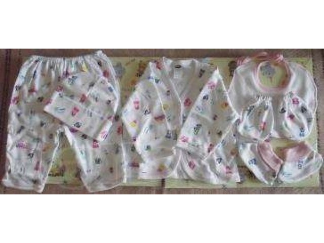 Комплект белья из 6 предметов для новорожденной девочки 0-3 мес в городе Москва, фото 3, Московская область