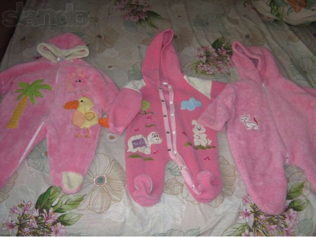 Продаю три детских комбинезона в городе Иркутск, фото 1, Одежда для новорожденных