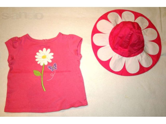 Gymboree футболка и шляпка для девочки 12-24 мес в городе Тамбов, фото 1, Одежда для девочек