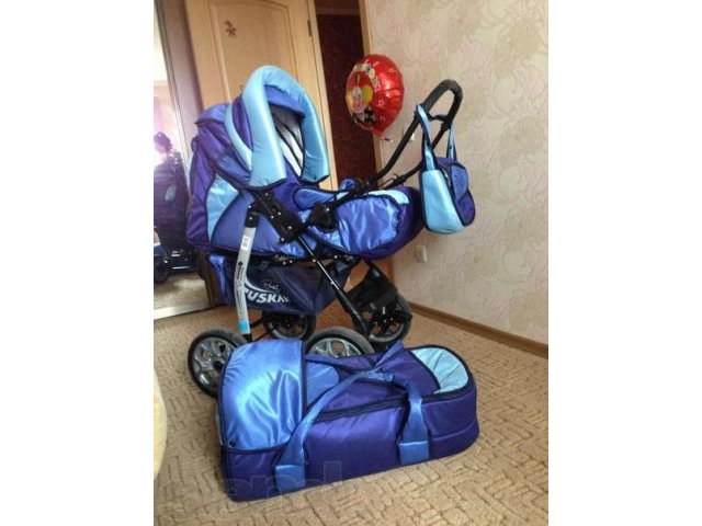 Продам Детскую коляску Tushkan (трансформер, цвет сине-голубой)) в городе Уссурийск, фото 1, Приморский край