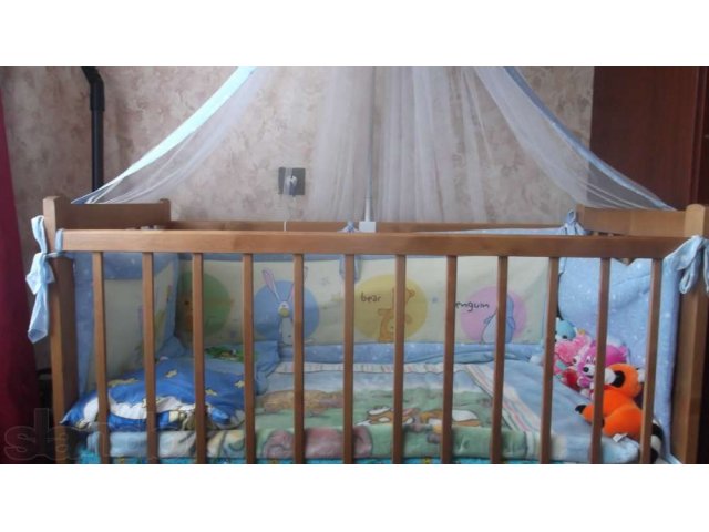 продам детскую кроватку с матрасом в городе Кострома, фото 1, стоимость: 2 500 руб.