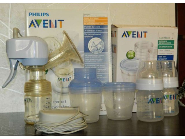 Молокоотсос электронный Philips Avent + бутылочки+контейнеры в городе Самара, фото 1, стоимость: 4 500 руб.