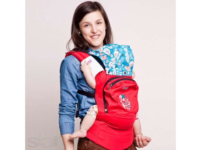 Эрго-рюкзак Love&Carry Алые сердца в городе Нижнекамск, фото 1, стоимость: 2 600 руб.