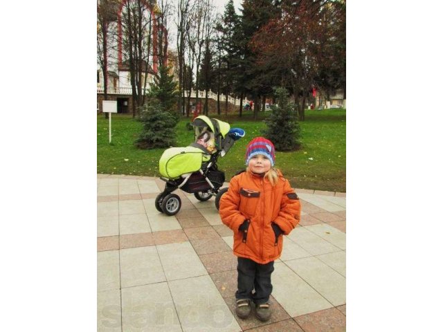 прогулочная 3х колесная коляска жетем призма с 901 цвет лайм в городе Видное, фото 4, Детские коляски