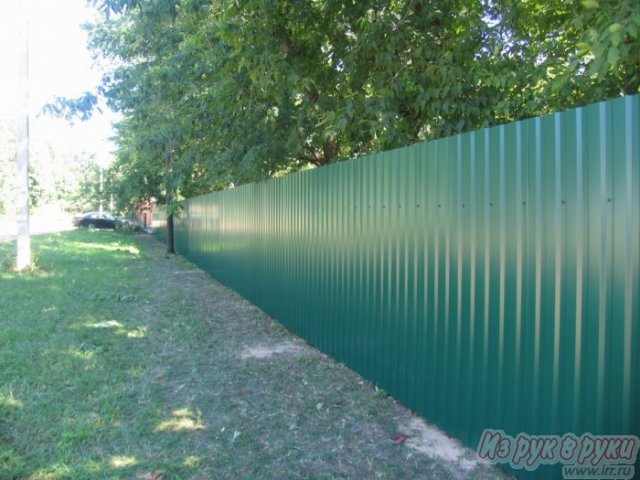 забор из профнастила в городе Тюмень, фото 1, стоимость: 1 320 руб.