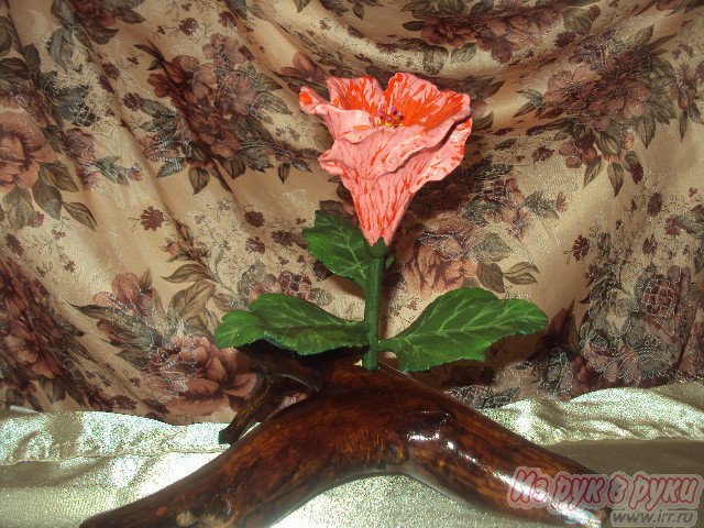 цветок гибискуса из дерева в городе Княгинино, фото 1, стоимость: 950 руб.