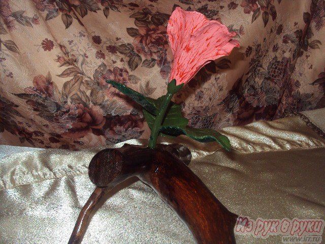 цветок гибискуса из дерева в городе Княгинино, фото 3, Нижегородская область