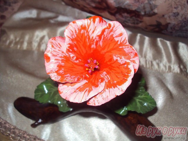 цветок гибискуса из дерева в городе Княгинино, фото 5, Подарки ручной работы