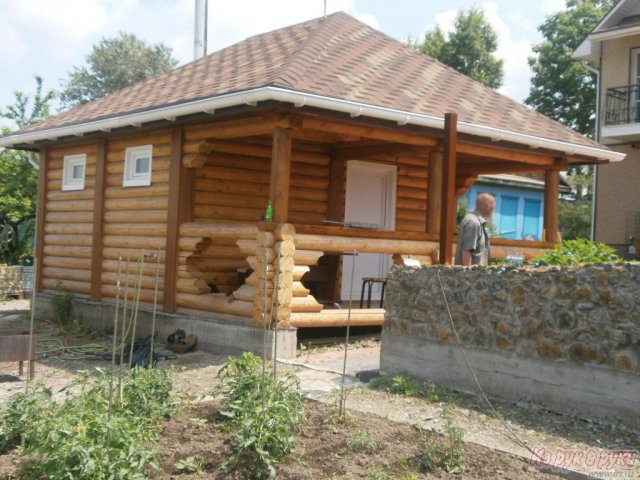 Оцилиндрованное бревно и профильный брус. в городе Хабаровск, фото 7, Срубы, бани дома