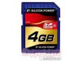 Память SD Card 4Gb Silicon Power - Class 10 в городе Березовский, фото 1, Кемеровская область