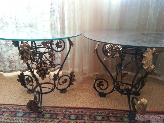 Журнальный столик кованый в городе Нижний Новгород, фото 3, стоимость: 9 500 руб.