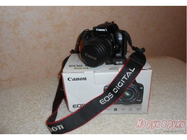 Цифровой фотоаппарат Canon EOS 1000D kit,  зеркальный (TTL) в городе Саратов, фото 2, Саратовская область