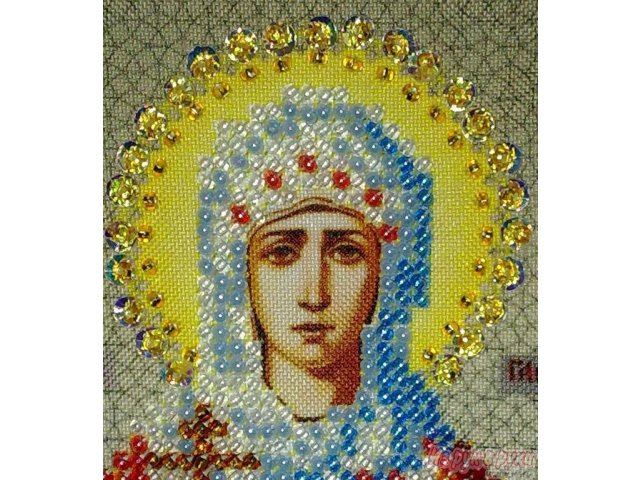 Икона Святой Галины,  вышитая бисером и пайетками в городе Ставрополь, фото 6, Ставропольский край