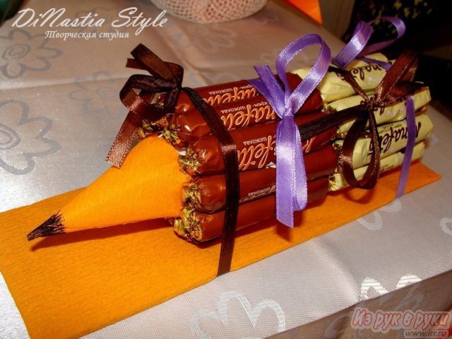 Букеты из конфет на заказ в городе Тольятти, фото 2, Букеты, декоративные цветы и вкусные подарки