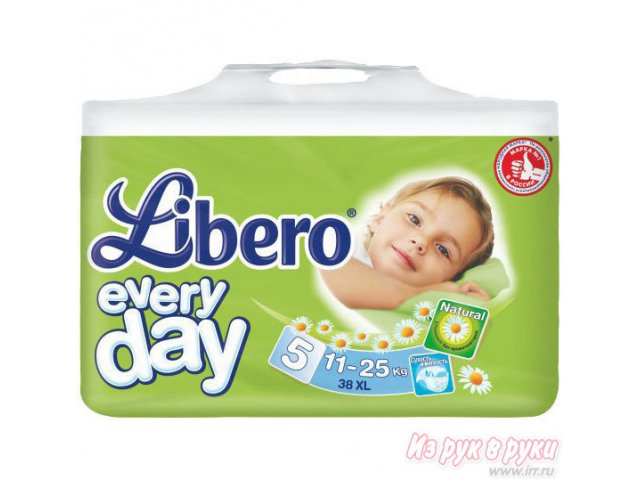 Подгузники Libero everyday 11-25 кг.  38 шт.  в упаковке в городе Ярославль, фото 1, стоимость: 310 руб.