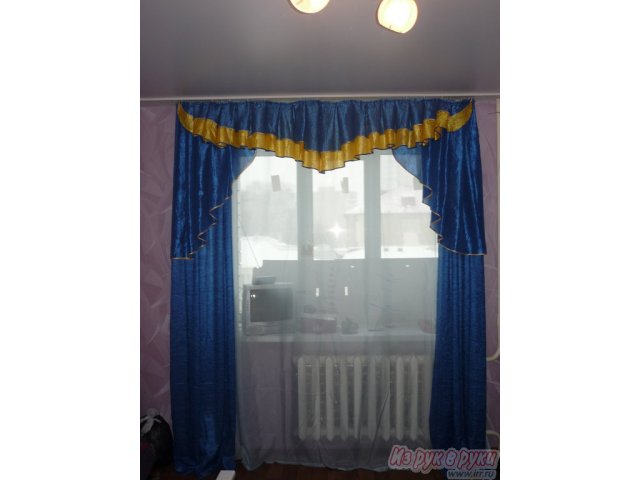 Продам комплект:  ламбрекен,  шторы и тюль в городе Владимир, фото 1, стоимость: 1 500 руб.