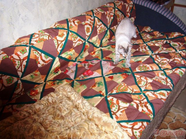 Одеяло в стиле пэчворк. в городе Новосибирск, фото 1, Текстиль