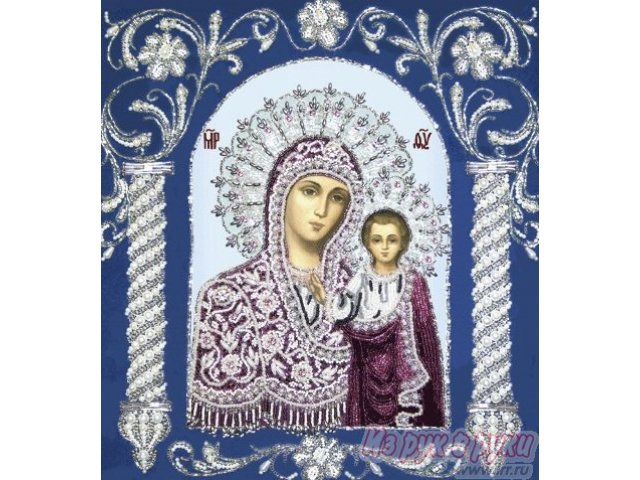 Вышитая бисером Казанская икона Божией Матери в городе Ставрополь, фото 1, Ставропольский край