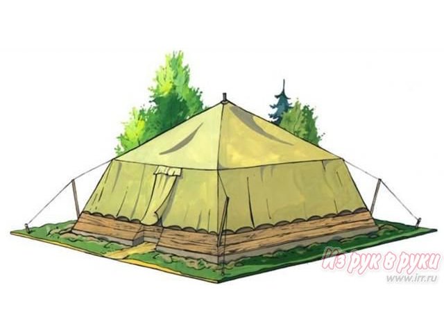 Палатка лагерная солдатская в комплекте (б/у) в городе Тамбов, фото 1, стоимость: 5 000 руб.