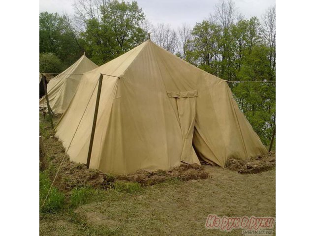 Палатка лагерная солдатская в комплекте (б/у) в городе Тамбов, фото 2, Туризм