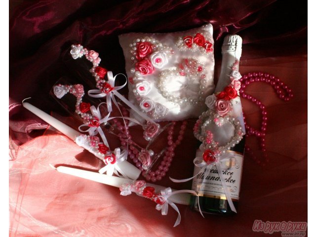 свадебные бокалы, Свадебные аксессуары ручной работы в городе Челябинск, фото 5, стоимость: 300 руб.
