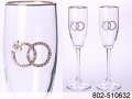 Набор бокалов для шампанского из 2 шт. с золотой каймой 170 мл. , 303962 в городе Москва, фото 1, Московская область