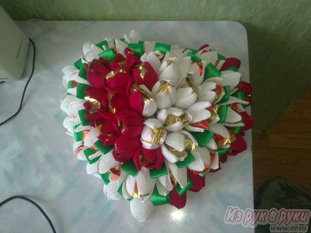 букеты из конфет и мягких игрушек в городе Хабаровск, фото 6, Букеты, декоративные цветы и вкусные подарки