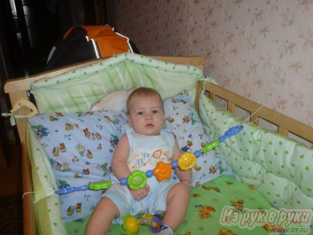 Детская кроватка Золушка с маятником снизу ящик для белья+матрасик+бортики в городе Екатеринбург, фото 2, стоимость: 3 900 руб.