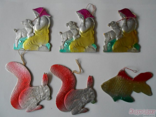 Картонные и ватные ёлочные игрушки 50-60х годов в городе Калининград, фото 9, стоимость: 150 руб.