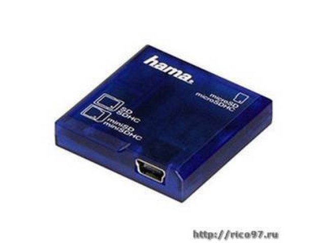 Контроллер Card Reader/Writer HAMA SD-All-in-One SDXC-support,  Blue,  USB 2.0 ext (H-91096) в городе Тула, фото 1, стоимость: 200 руб.