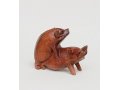 164-pu статуэтка две свиньи 15 см.  (красное дерево), 330642 в городе Москва, фото 1, Московская область